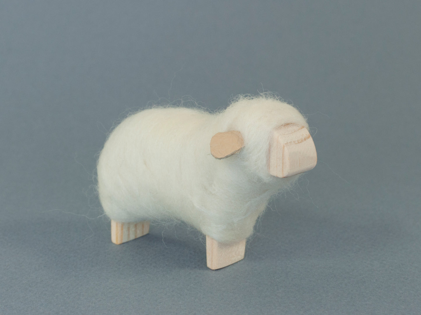White sheep - round face